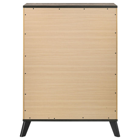 Kaywood 4-drawer Bedroom Chest of Drawers Natural Pine by Coaster at Eve Furniture