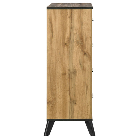 Kaywood 4-drawer Bedroom Chest of Drawers Natural Pine by Coaster at Eve Furniture