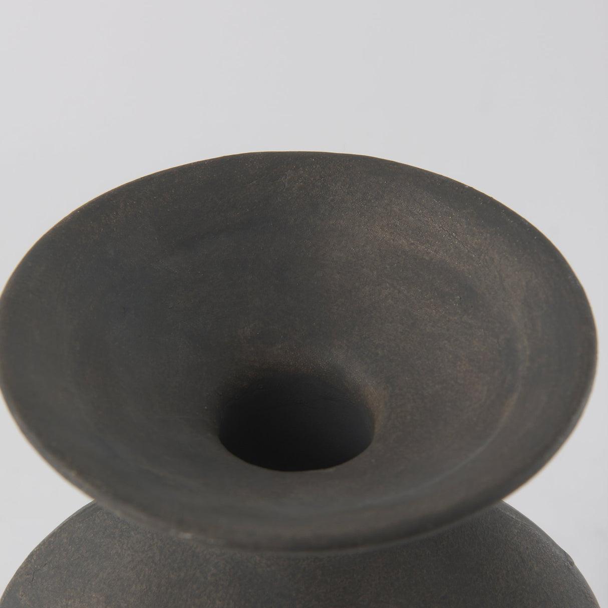 Kaz 6.7L x 5.5W x 11.2H Earthy Brown Ceramic Vase by Mercana at Eve Furniture