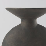 Kaz 6.7L x 5.5W x 11.2H Earthy Brown Ceramic Vase by Mercana at Eve Furniture