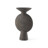 Kaz 6.7L x 5.5W x 11.2H Earthy Brown Ceramic Vase by Mercana at Eve Furniture