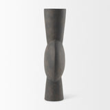 Kaz 8.3L x 3.9W x 16.7H Earthy Brown Ceramic Vase by Mercana at Eve Furniture