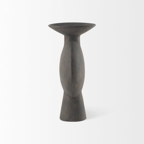 Kaz Earthy Brown Ceramic Vase by Mercana at Eve Furniture