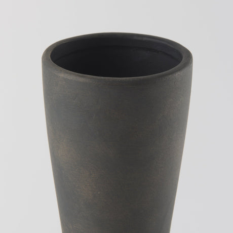 Kaz Earthy Brown Ceramic Vase by Mercana at Eve Furniture