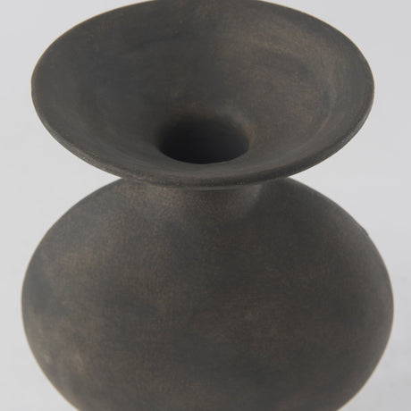 Kaz Earthy Brown Ceramic Vase by Mercana at Eve Furniture