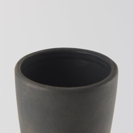 Kaz Earthy Brown Ceramic Vase by Mercana at Eve Furniture