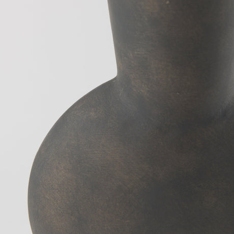 Kaz Earthy Brown Ceramic Vase by Mercana at Eve Furniture