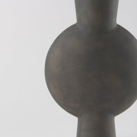 Kaz Earthy Brown Ceramic Vase by Mercana at Eve Furniture