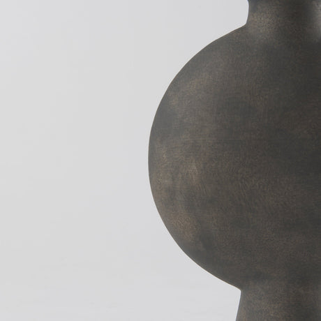Kaz Earthy Brown Ceramic Vase by Mercana at Eve Furniture