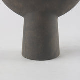 Kaz 8.3L x 3.9W x 16.7H Earthy Brown Ceramic Vase by Mercana at Eve Furniture
