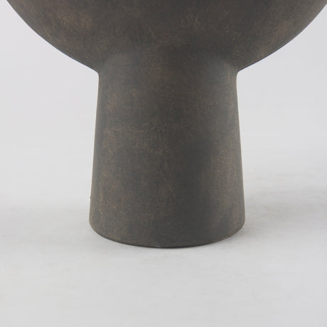 Kaz Earthy Brown Ceramic Vase by Mercana at Eve Furniture