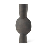 Kaz 8.3L x 3.9W x 16.7H Earthy Brown Ceramic Vase by Mercana at Eve Furniture