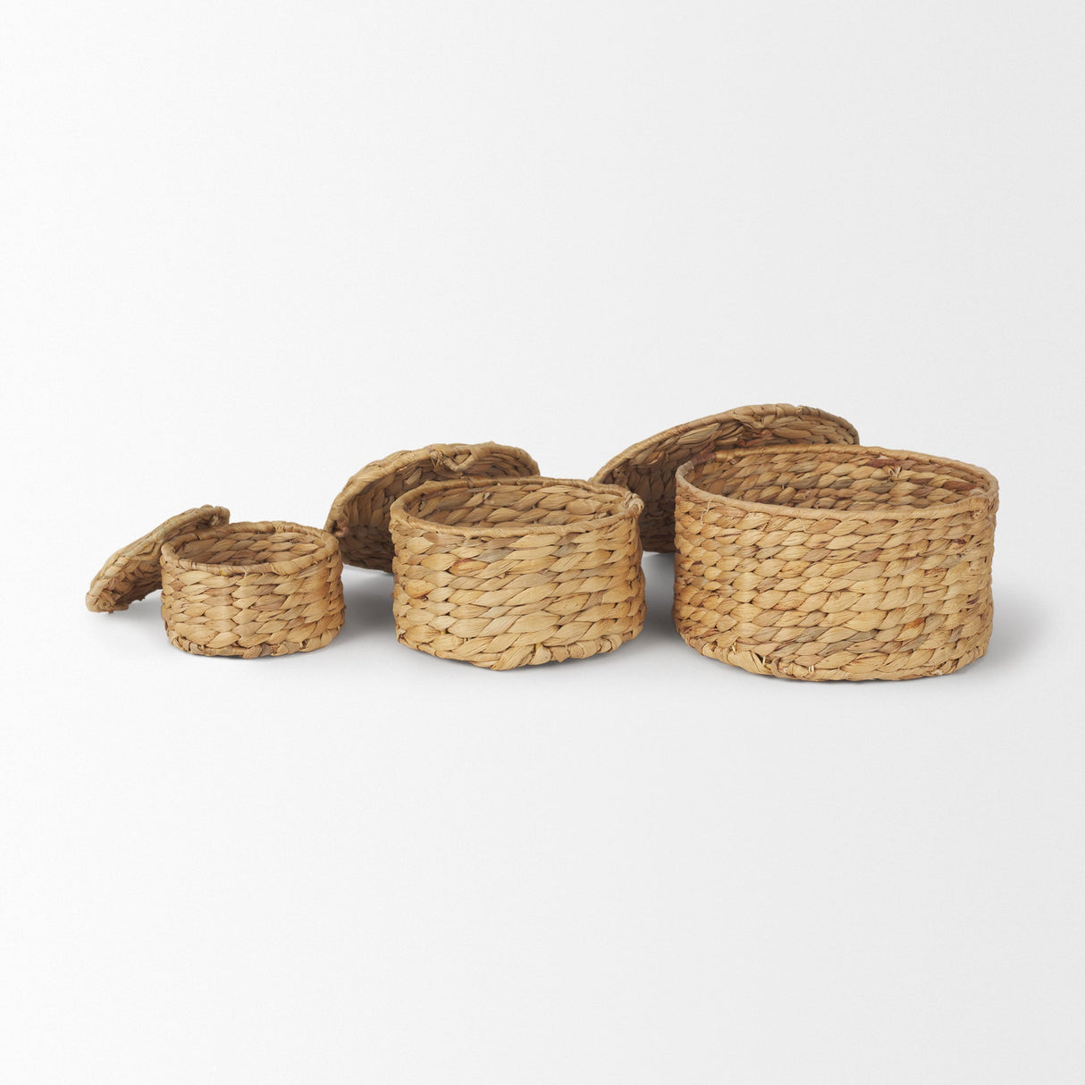 Kea Set of 3 Nesting Water Hyacinth Boxes with Lids by Mercana at Eve Furniture