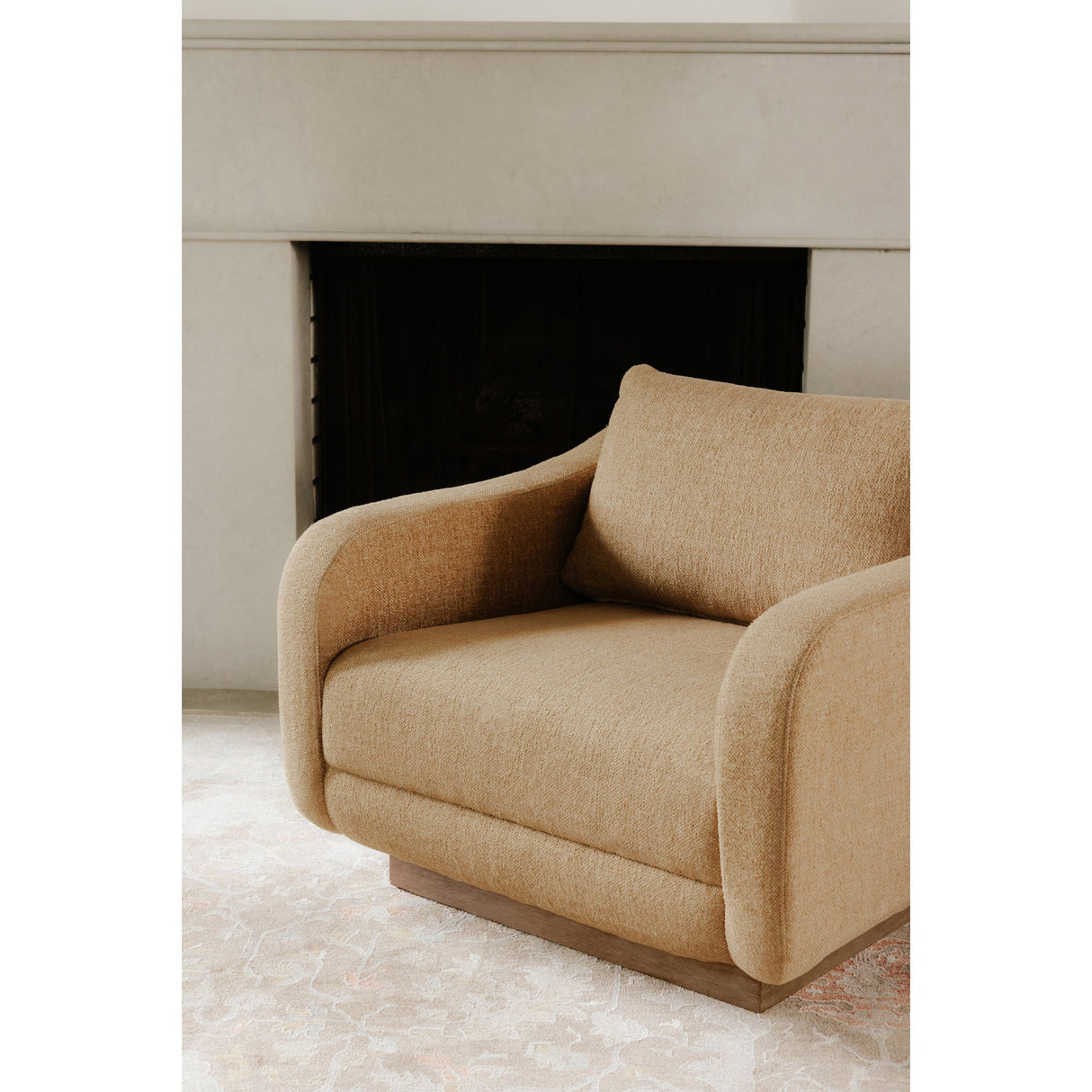 Keane Ochre Lounge Chair by Moe's Home at Eve Furniture