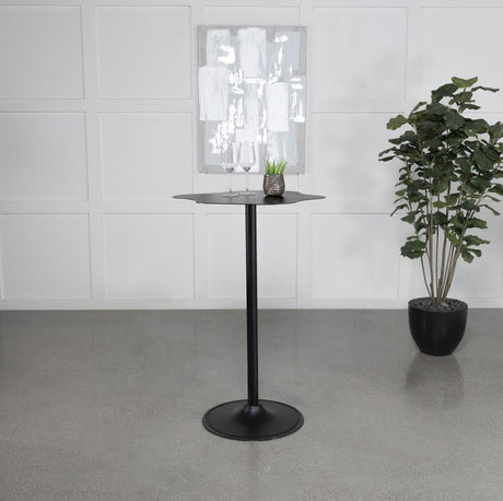 Keanu Pedestal Black Cloud-Shaped Top Bar Table by Coaster at Eve Furniture