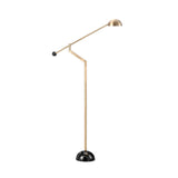 Keaton Gold/Black Floor Lamp by Crestview at Eve Furniture