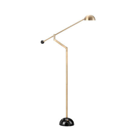 Keaton Gold/Black Floor Lamp by Crestview at Eve Furniture
