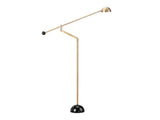Keaton Gold/Black Floor Lamp by Crestview at Eve Furniture