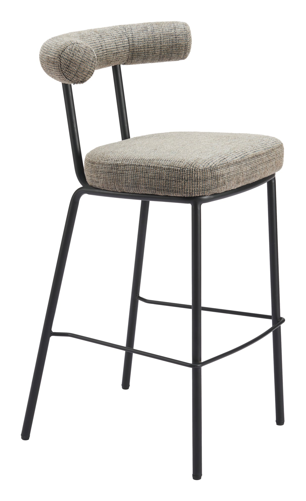 Kede Green Tweed Barstool by Zuomod at Eve Furniture
