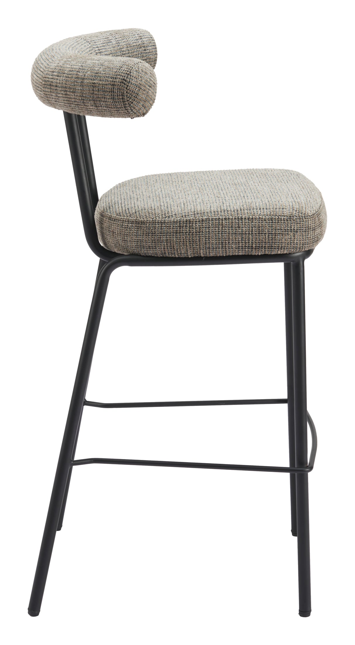 Kede Green Tweed Barstool by Zuomod at Eve Furniture
