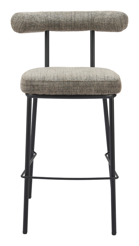Kede Green Tweed Barstool by Zuomod at Eve Furniture