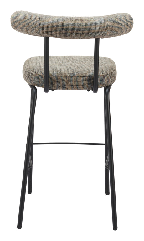Kede Green Tweed Barstool by Zuomod at Eve Furniture