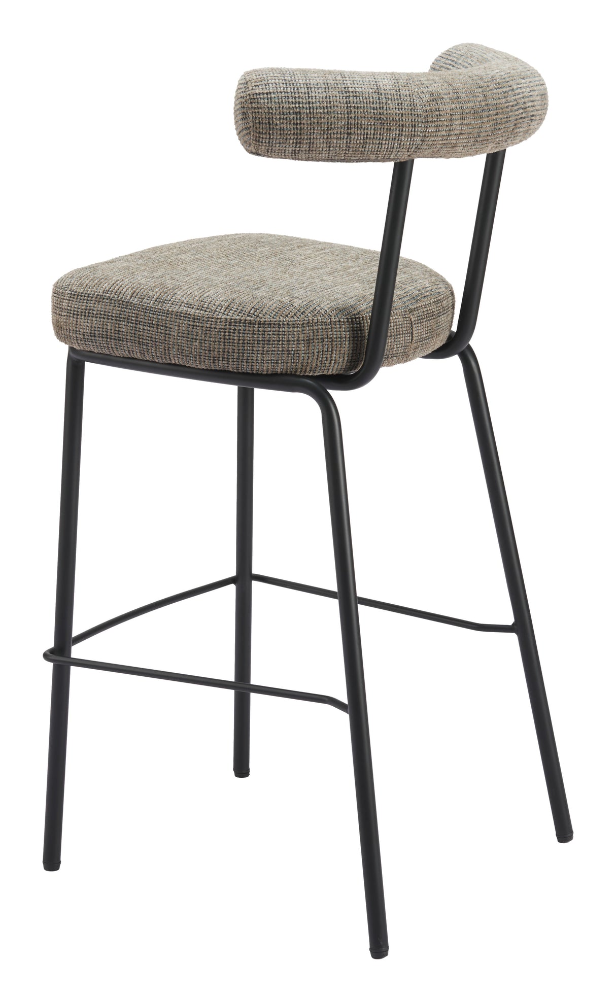 Kede Green Tweed Barstool by Zuomod at Eve Furniture