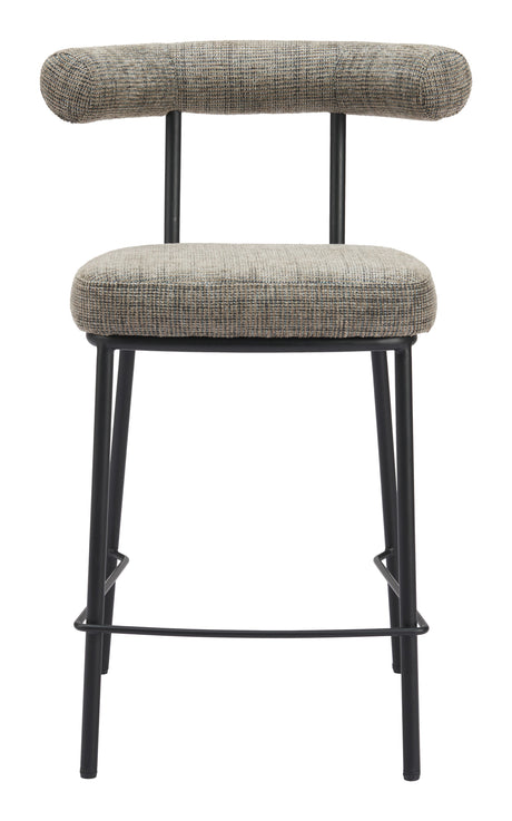 Kede Green Tweed Counter Stool by Zuomod at Eve Furniture