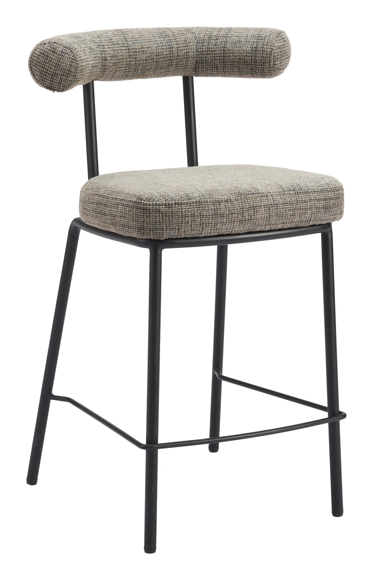 Kede Green Tweed Counter Stool by Zuomod at Eve Furniture