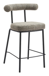 Kede Green Tweed Counter Stool by Zuomod at Eve Furniture