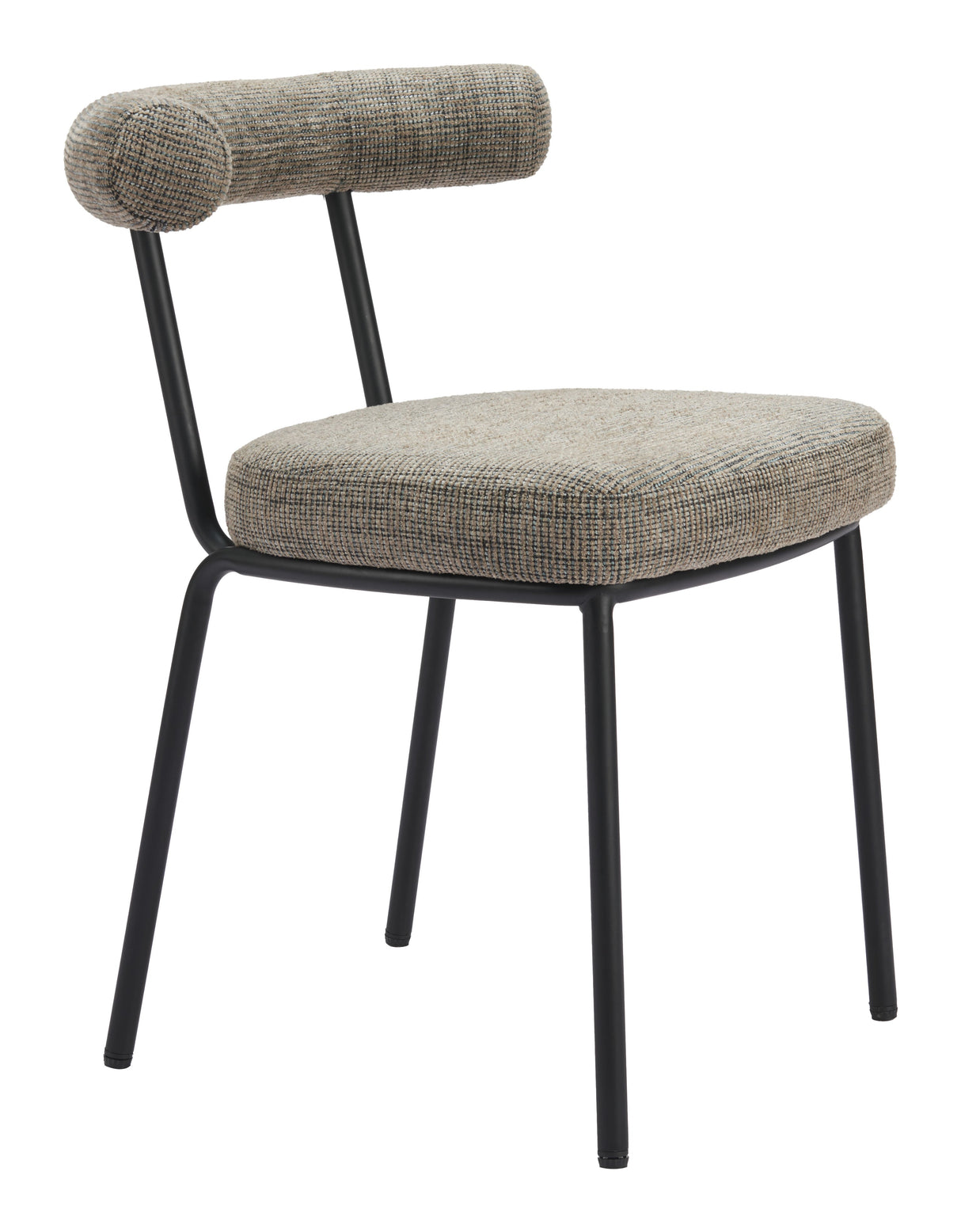 Kede Green Tweed Dining Chair (Set of 2) by Zuomod at Eve Furniture