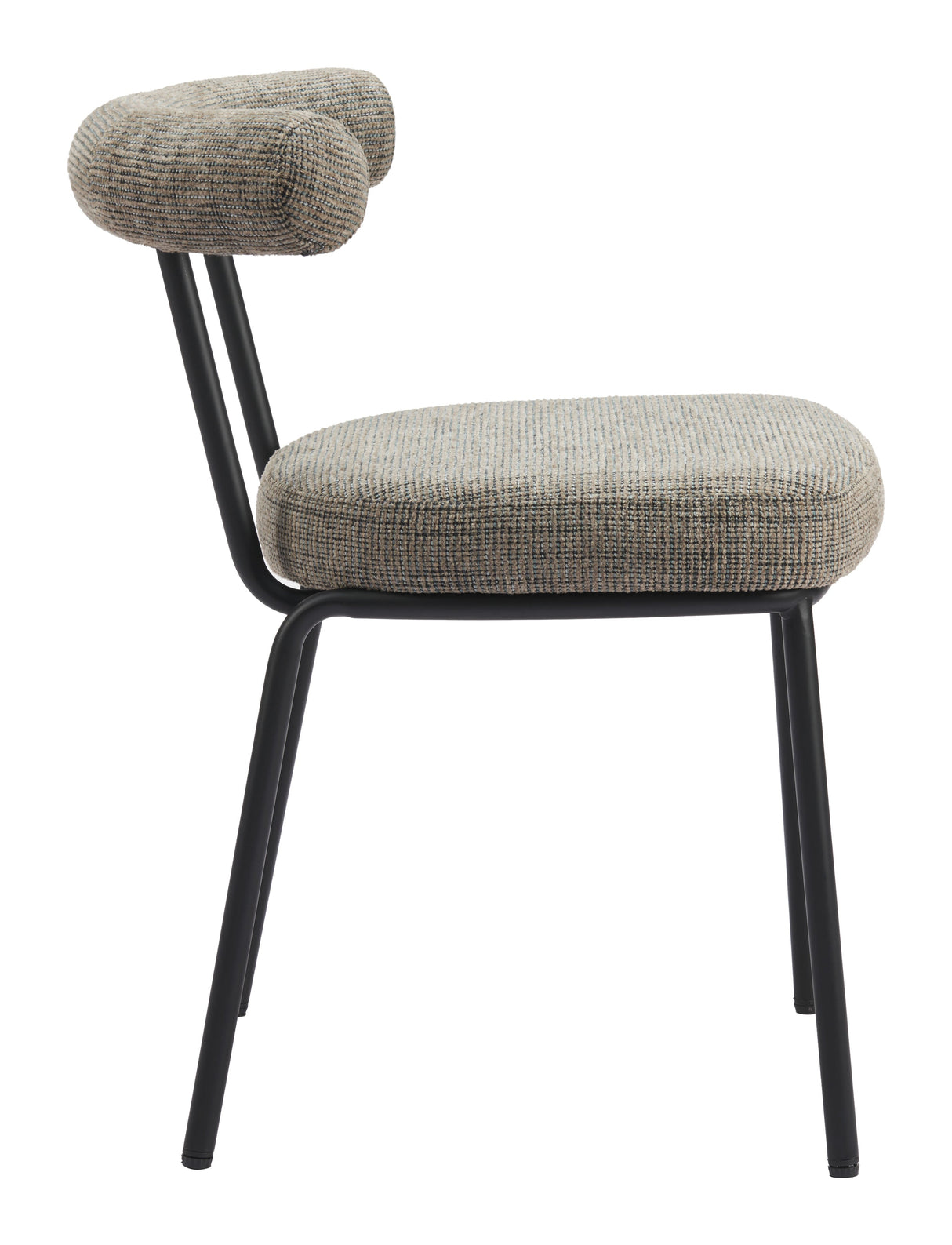Kede Green Tweed Dining Chair (Set of 2) by Zuomod at Eve Furniture