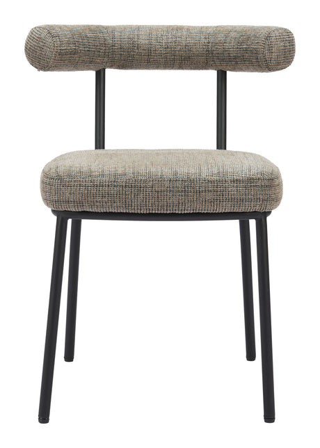 Kede Green Tweed Dining Chair (Set of 2) by Zuomod at Eve Furniture