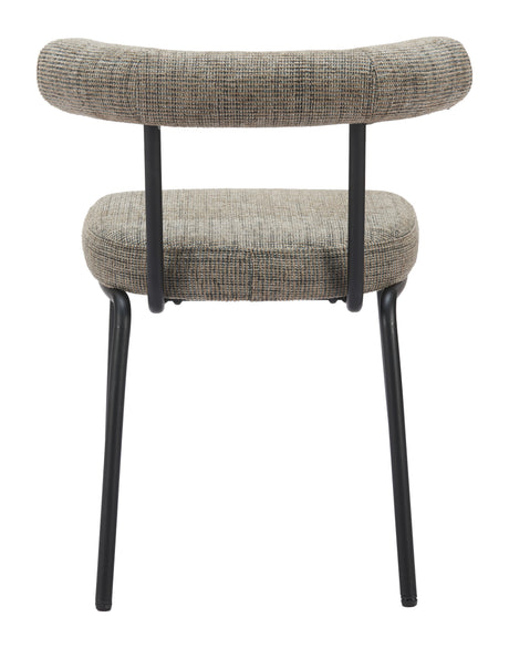 Kede Green Tweed Dining Chair (Set of 2) by Zuomod at Eve Furniture