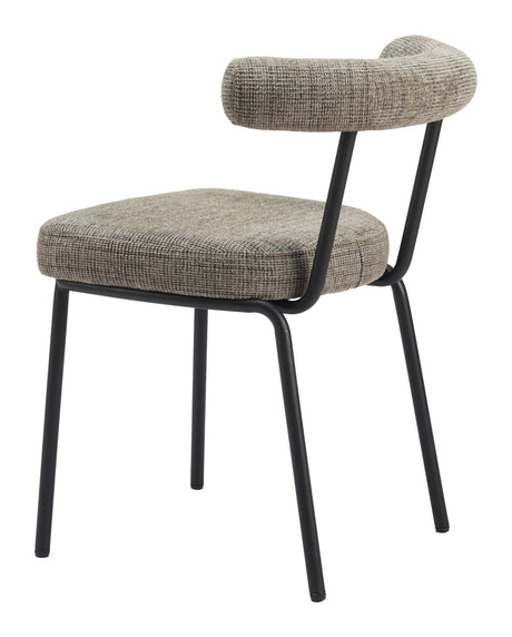 Kede Green Tweed Dining Chair (Set of 2) by Zuomod at Eve Furniture