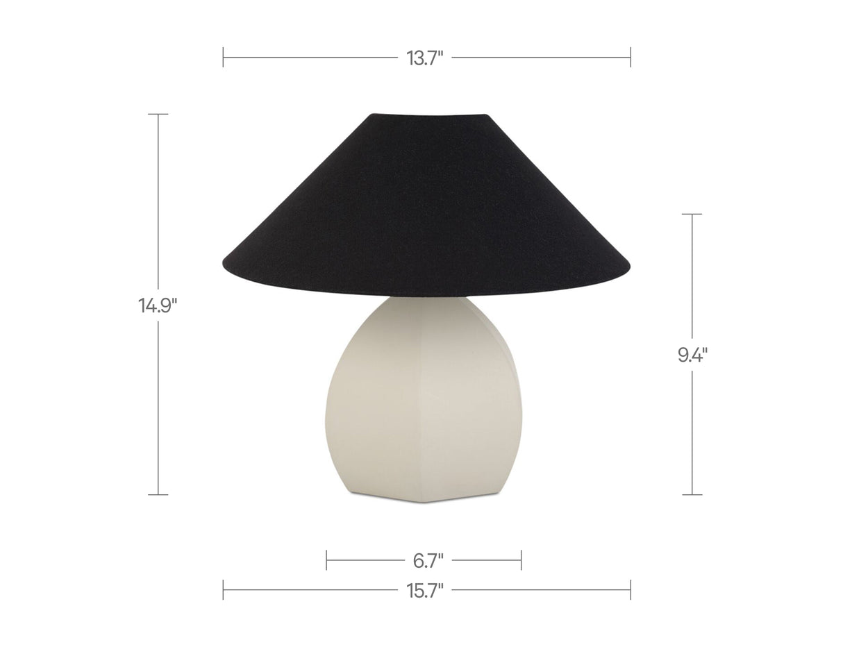 Keeley White Table Lamp by Moe's Home at Eve Furniture