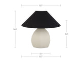 Keeley White Table Lamp by Moe's Home at Eve Furniture