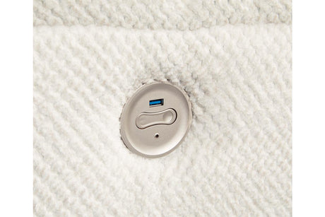 Keensburg Linen 3-Piece Power Reclining RAF Sectional by Ashley at Eve Furniture