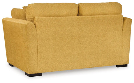 Keerwick Sunflower Loveseat by Ashley at Eve Furniture