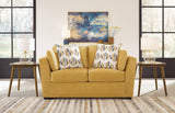 Keerwick Sunflower Loveseat by Ashley at Eve Furniture