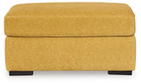 Keerwick Sunflower Ottoman by Ashley at Eve Furniture