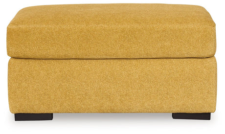 Keerwick Sunflower Ottoman by Ashley at Eve Furniture