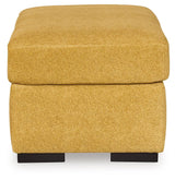 Keerwick Sunflower Ottoman by Ashley at Eve Furniture