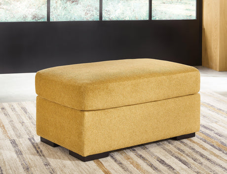 Keerwick Sunflower Ottoman by Ashley at Eve Furniture
