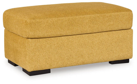 Keerwick Sunflower Ottoman by Ashley at Eve Furniture