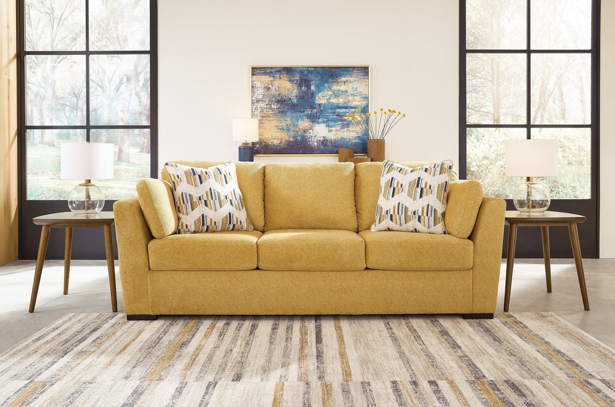 Keerwick Sunflower Sofa by Ashley at Eve Furniture