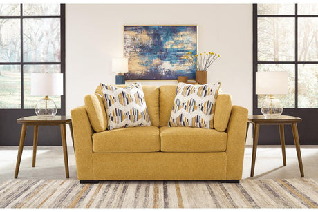 Keerwick Sunflower Sofa & Loveseat by Ashley at Eve Furniture