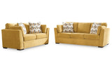 Keerwick Sunflower Sofa & Loveseat by Ashley at Eve Furniture