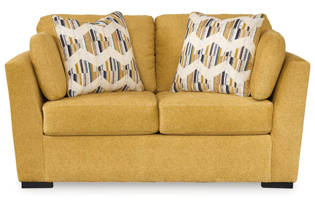 Keerwick Sunflower Sofa & Loveseat by Ashley at Eve Furniture