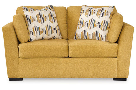Keerwick Sunflower Sofa & Loveseat by Ashley at Eve Furniture